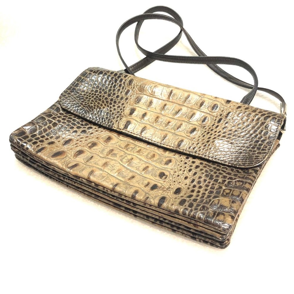 Due Fratelli Embossed Alligator Crossbody